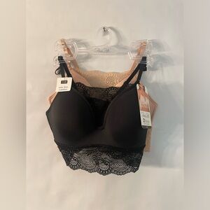 NWT 2 Lightly Padded Bras